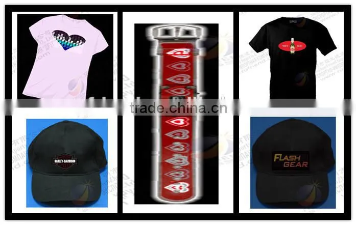 party decoration china supplier sexy el t-shirt for men/women