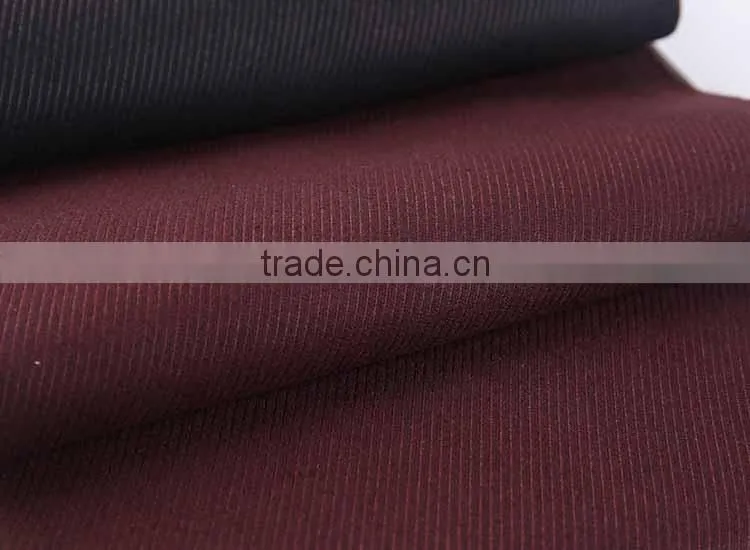 Famous Brand 10 years experience Dark Red Twill Suiting Fabric