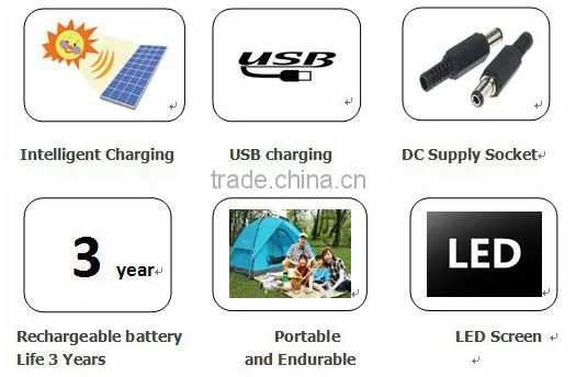 2015 Design DC & USB sockets 12v 40ah USB Multi function Battery