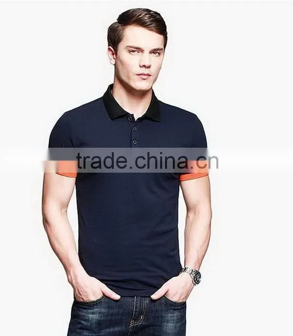 Customized hot sell men's embroidered polo shirts logo