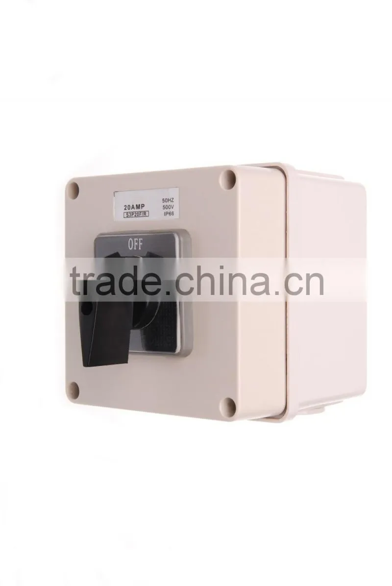 Three Phase Square Forward Reverse Switch 20A (Resistive Orange)