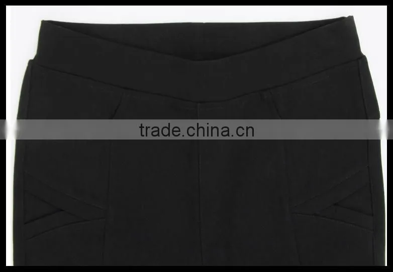 Alibaba China 2014 elegant fashion girls sexy tight black elastic hin thin pencil pants
