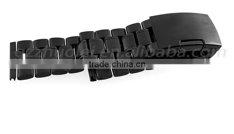 14|16|18|19|20|22|24mm high quality imported stainless steel Watch Band with double click stainless steel buckle