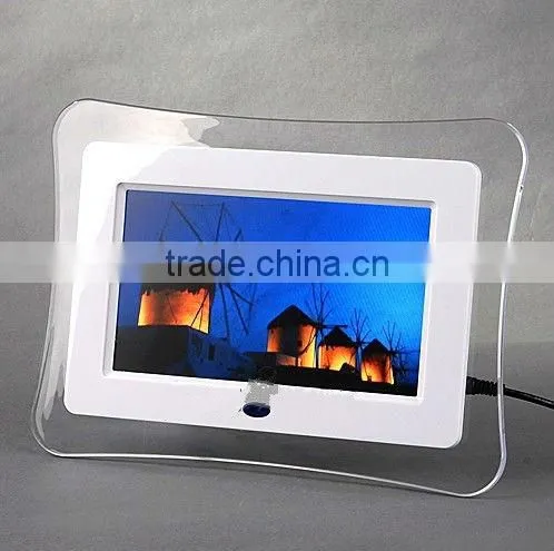 7" Inch LCD Screen Digital Picture Photo Frame MP3 Music Video Player + Remote