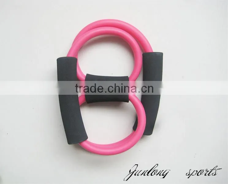 Soft&durable fitness latex colourful chest expander