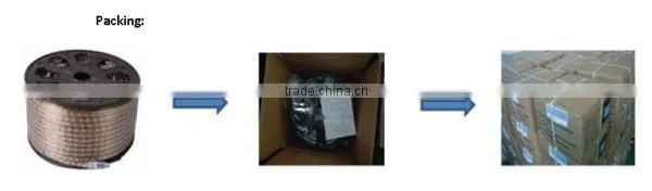 2016 festalight China wholesale price decorative led round flat black multi color 2-wire rgb led rope lights with 3 wires