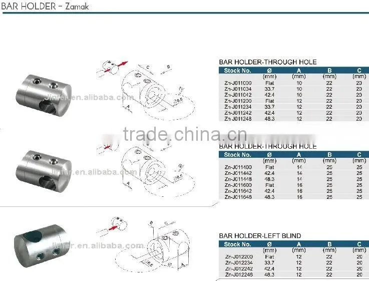 SS/Stainless steel Bar Holder
