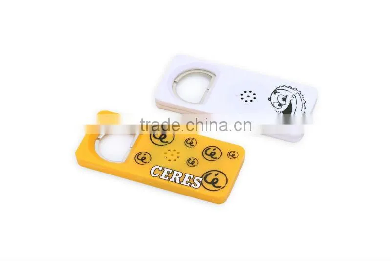 Professional talking bottle opener with custom logo