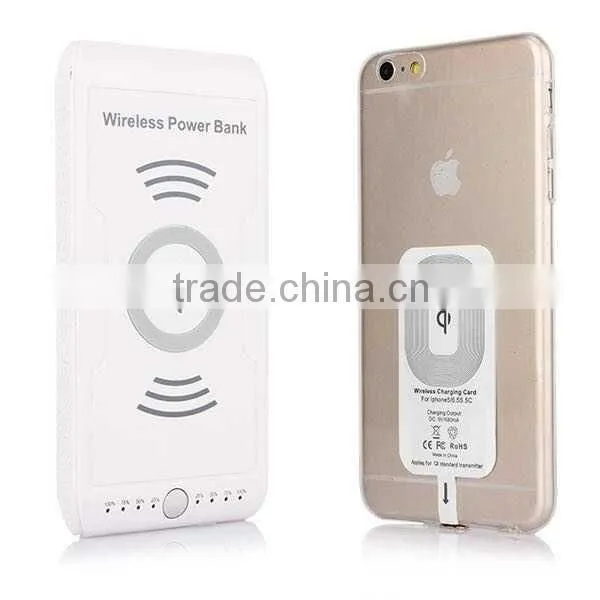 Wholesale customized capacity power bank wireless mobile charger with QI standard