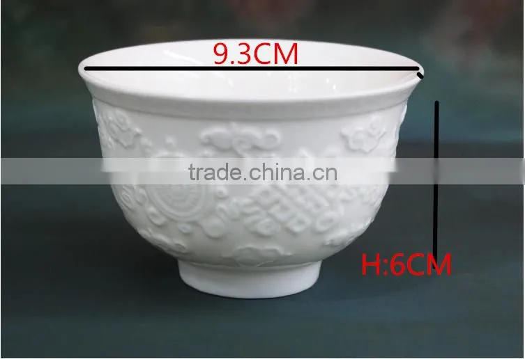 The Characteristics Of Porcelain Anaglyph Ceramic Bowl HY02