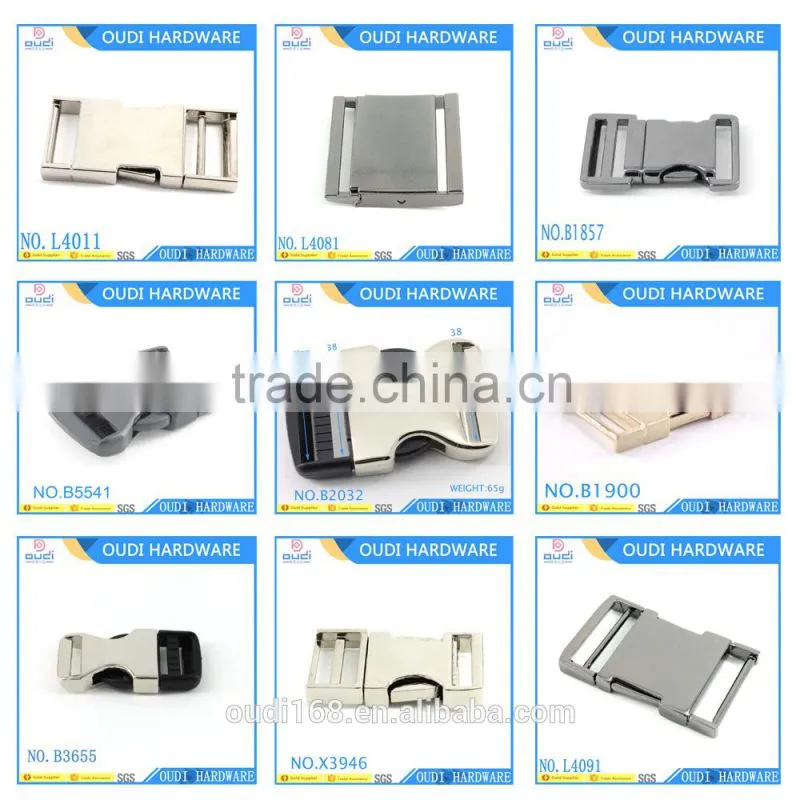 High Quality Metal Release Buckle For BackPack Metal Buckle For Dog Collar Metal Adjuster Release Buckle
