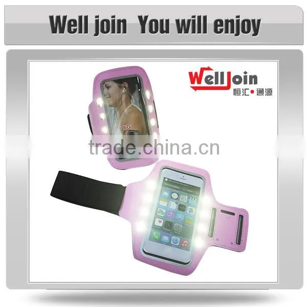 Runing arm bag with LED light