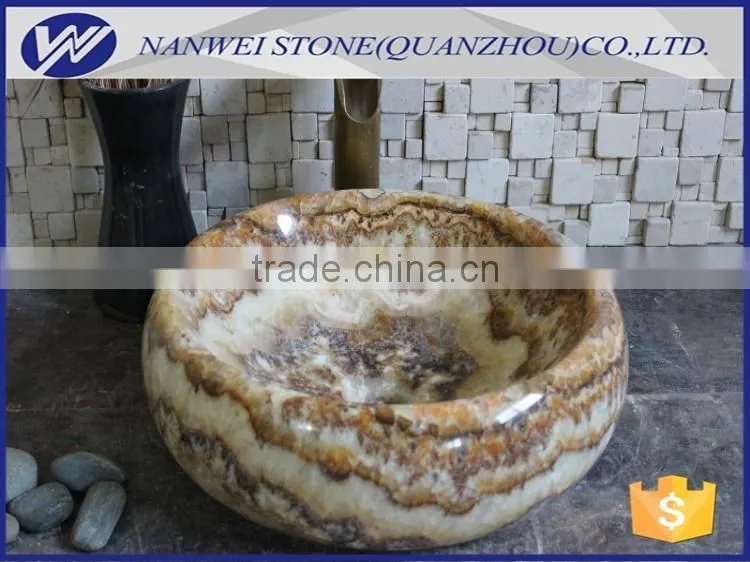 Onyx stone sink