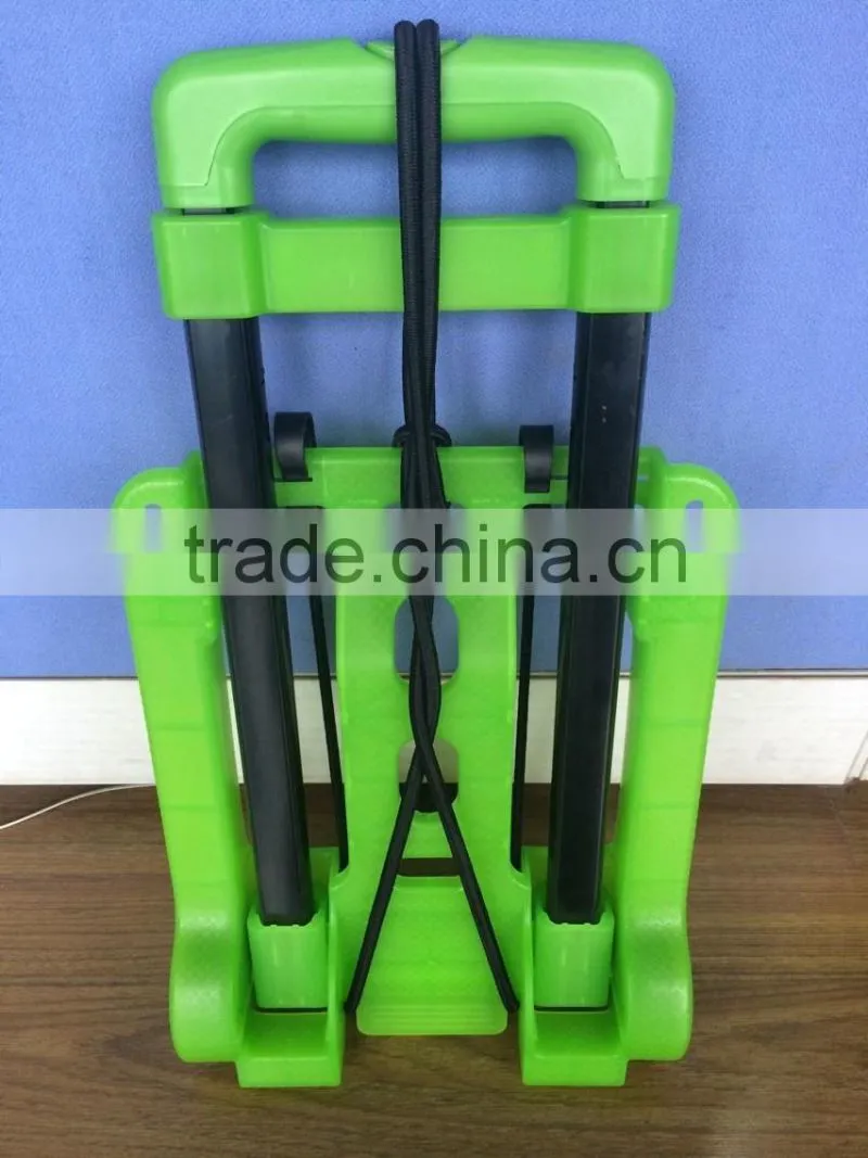 Plastic portable folding trolley