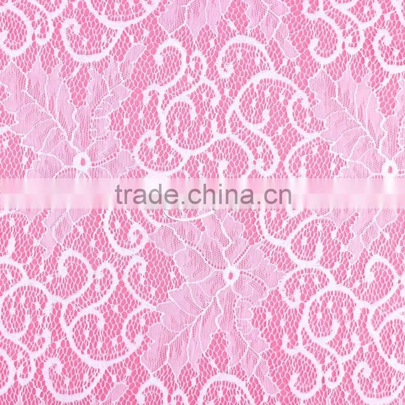 China Dress Making Bridal Floral Lace Fabric Wholesale