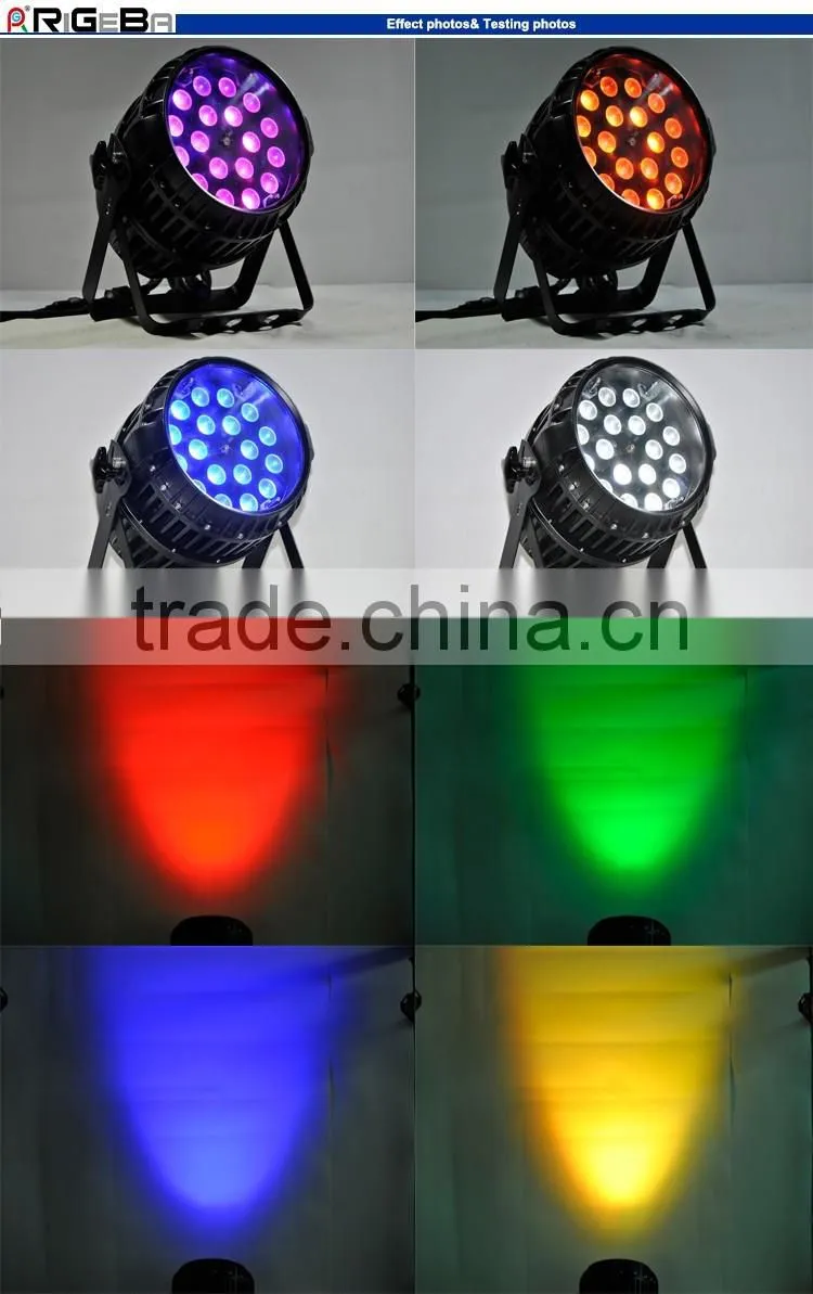 Guangzhou wholesale High--quality 18Leds 10W RGBW 4IN1 Outdoor LED Par light/DMX512