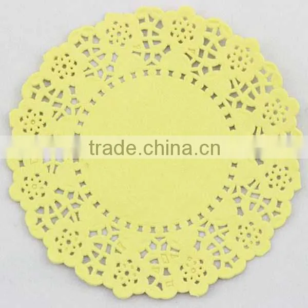 Various Design Disposable yellow paper doilies