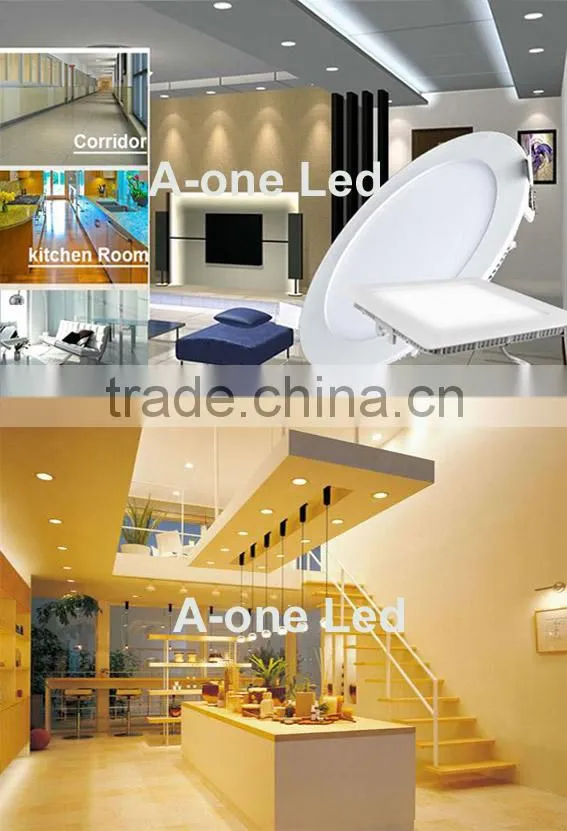 SAA CE ROHS round led pannel light 18w ultra thin 2700-6500K recessed led pannel light