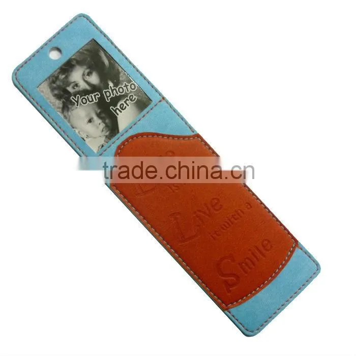 Personalized leather photo bookmarks Fancy GIft
