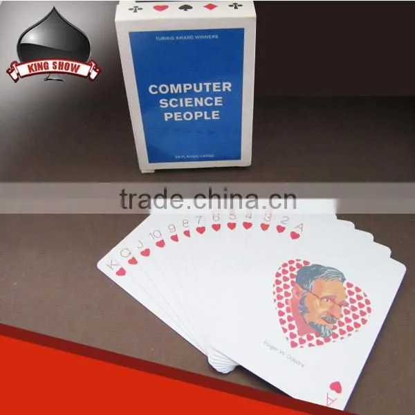 Paper plastic custom plastic coated playing cards for wholesale