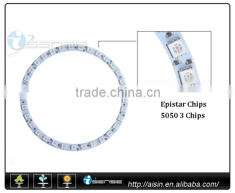 For prius head light RGB/ COB 60 40 50 mm 5050smd angle eyes halo rings halo kits