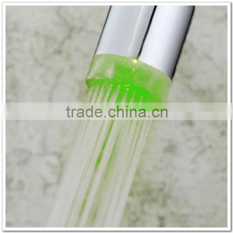 LED bibcock kitchen sink faucet/mixer with dual cross handle QH1893F