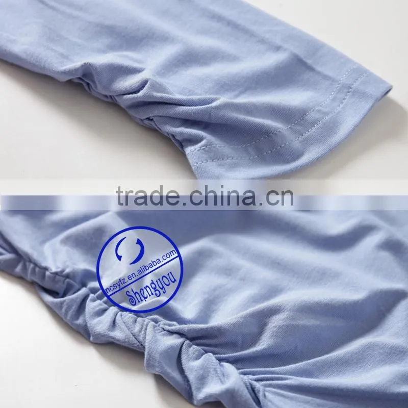Custom spandex cotton turtleneck maternity tshirt