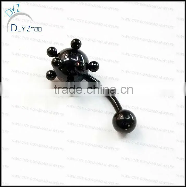 fashion navel ring in stainless steel jewelry navel belly ring