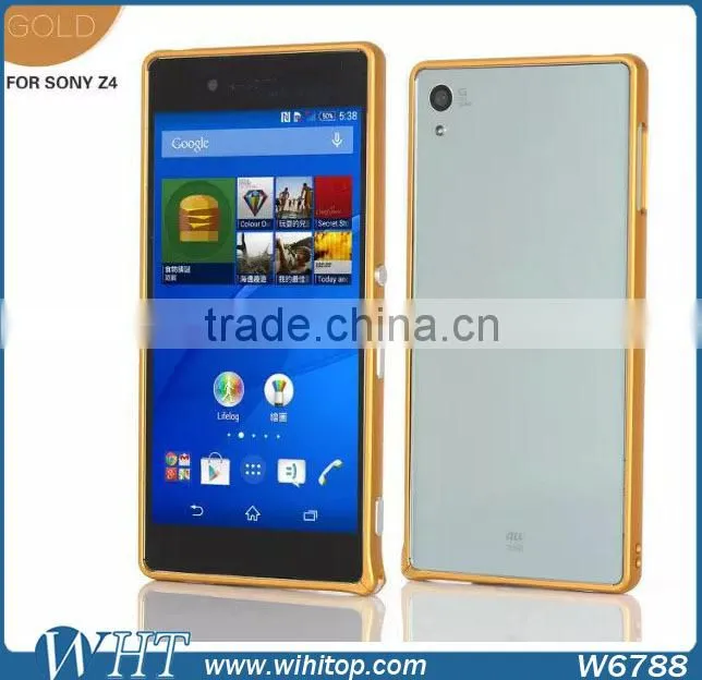 New Arrival Aluminum Metal Bumper Phone Cases Cover for Sony Xperia Z4
