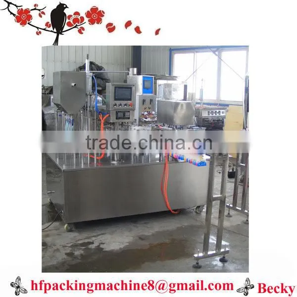 English screen Egg Tofu filling sealing packaging machine factory