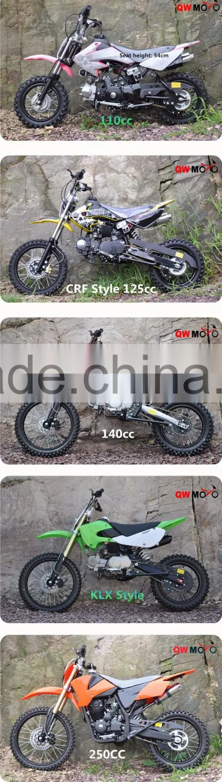 QWMOTO 2016 50cc 4 stroke Kids mini Gas Dirt Bike Kick start& Electric Start for cheap sale