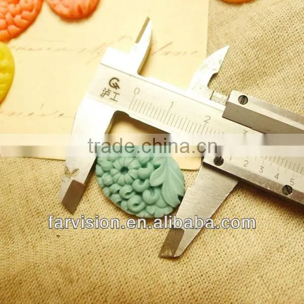 Hot sale flat back resin cameo, resin cameo for wedding decoration