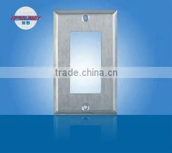 Steel Stainless Decorative GFCI Wall Switch Plate