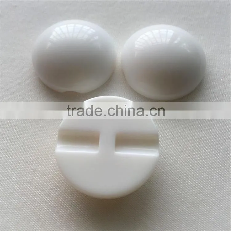 Hot design fashion white plastic sew tuggle button