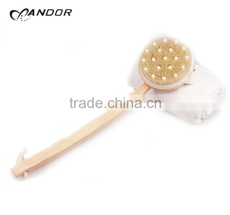 Hot&new natural bristle bath body brush