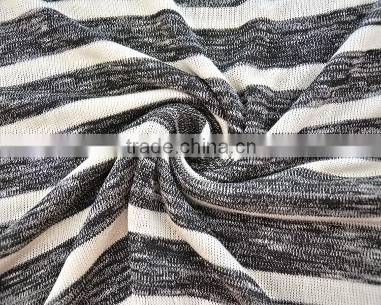 Jiufan Textile Yarn Dyed Hacci Knitted Span Fabric For Clothing with Good Qty