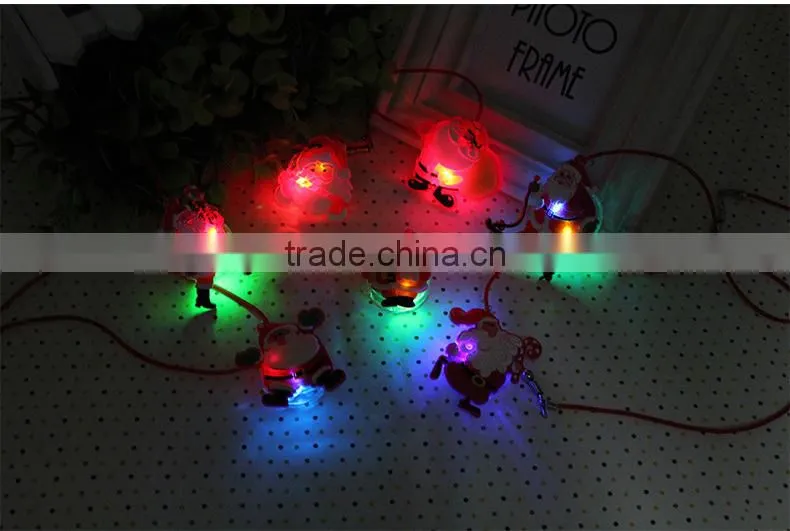 LED flashing christmas father necklace pendant glow necklace