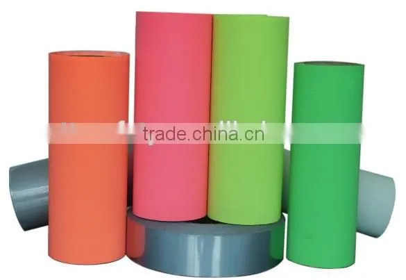 high visibility PVC crystal blue white reflective tape for sew on safe clothing