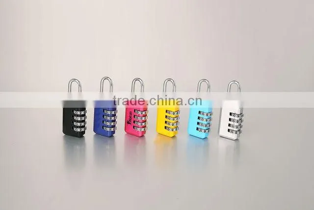 three digit plastic lock resettable plastic lock and key toy cabinet lock
