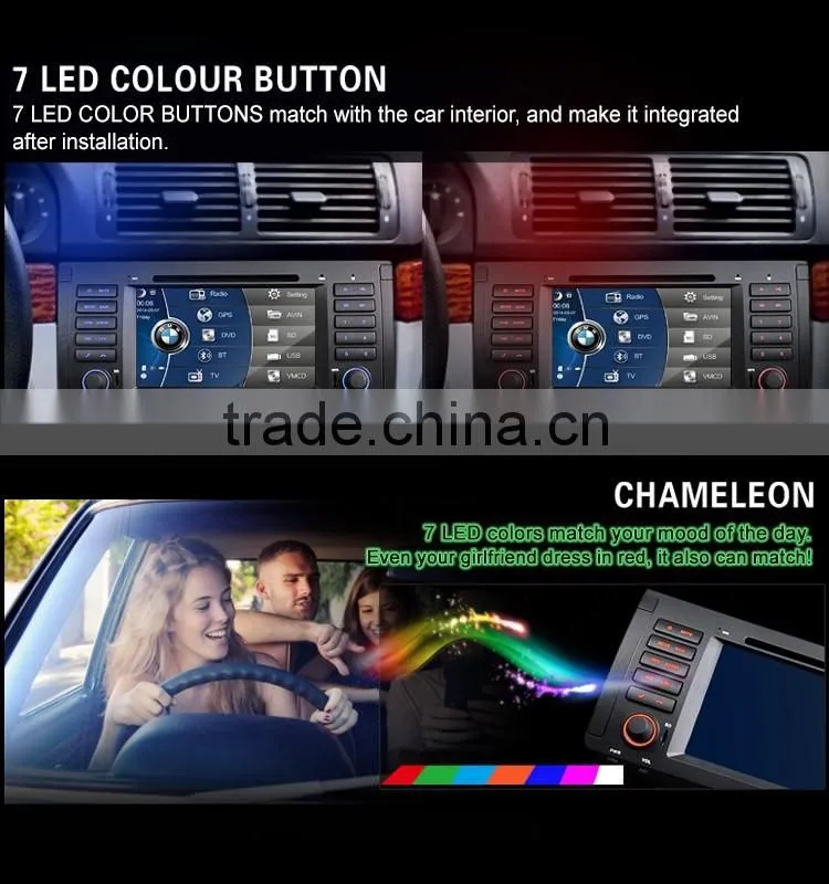 EONON D5166Z 7" Digital Touch Screen Car DVD Player with Built-in GPS For BMW E39