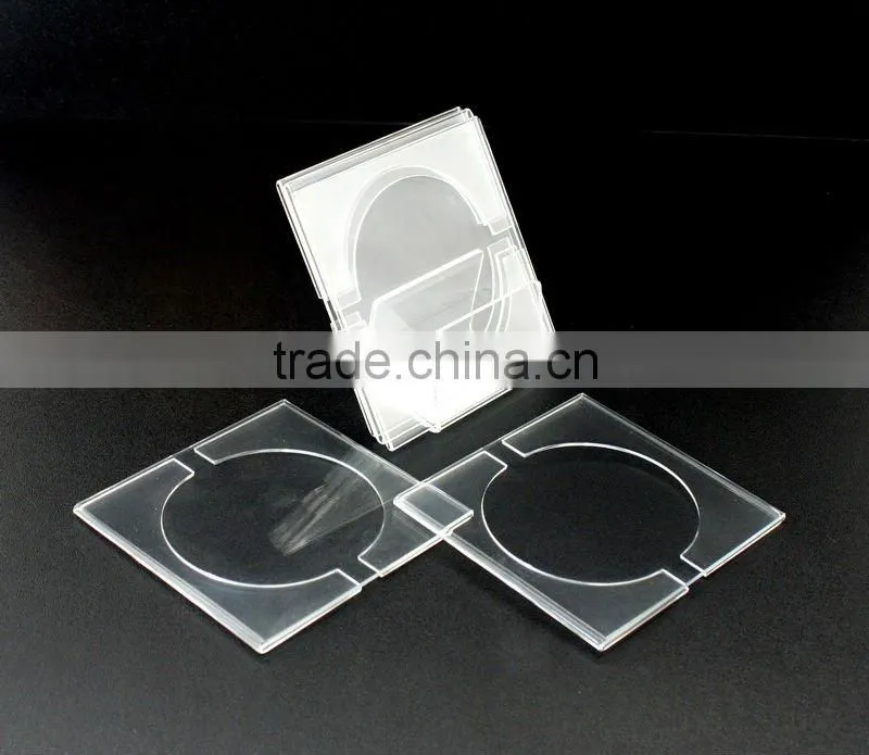 Acrylic Single Cocktail Napkin Cup Pad /Coasters/Mat with Holder