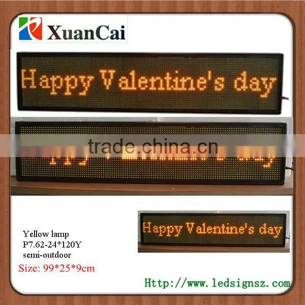 Tree line message Red color Semi-outdoor P7.62-24*120R LED display screens