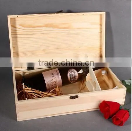 6 Bottles Wood Color Wine Glass Box