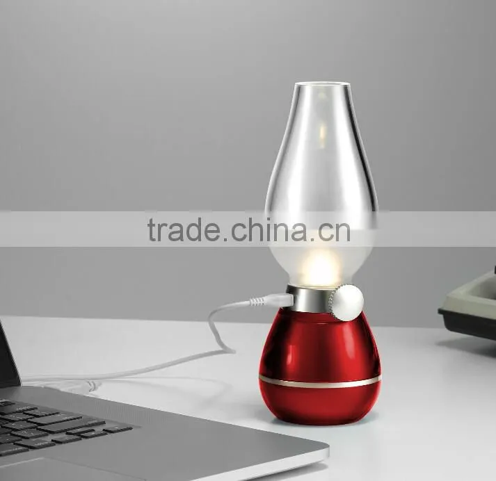 Colorful Wireless Blowing Control Kerosene Oil Desgin LED Lamp