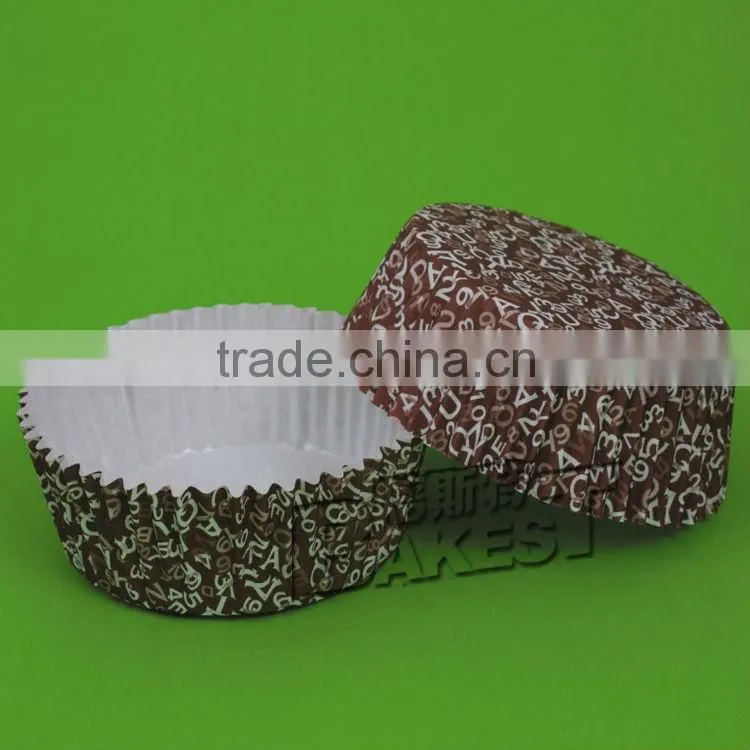 Hot sell circular paper cupcake liners with red cherry blossom/cupcake paper liners#130