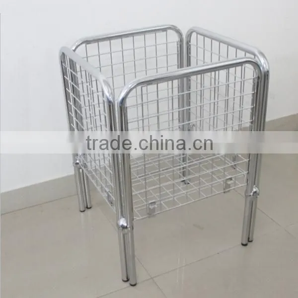 Metal Wire Cage Bin Storage Container