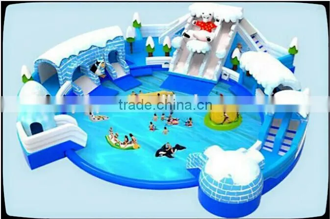 new design inflatable water water slide for adults