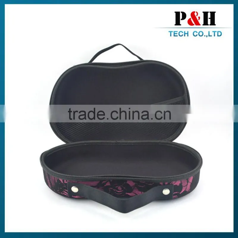 Hot selling fashion portable travel EVA bag bra case