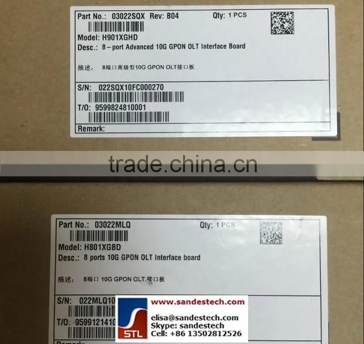 Huawei XGHD H901XGHD 03022SQX H901XGHD01 02311DHH 8-port advanced 10G GPON OLT Board for Huawei MA5800-X7 MA5800-X17 Huawei OLT