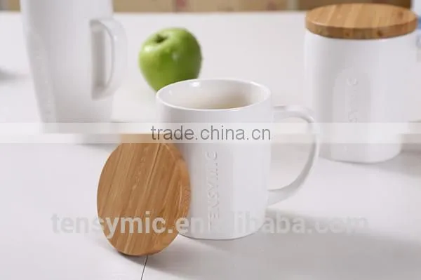14/16/20OZ new style single wall white porcelain mug with engraving LOGO
